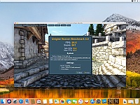 Zrzut ekranu 2018-06-14 o 09.52.34  Test grafiki Intel UHD 630 programem Unigine Heaven Benchmark 4.0. Ustawienia 1280x720 Basic.
